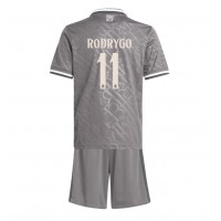 Maglie da calcio Real Madrid Rodrygo Goes #11 Terza Maglia Bambino 2024-25 Manica Corta (+ Pantaloni corti)